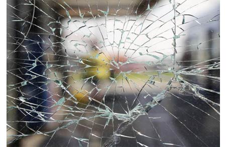 Safety glass protection on home and business